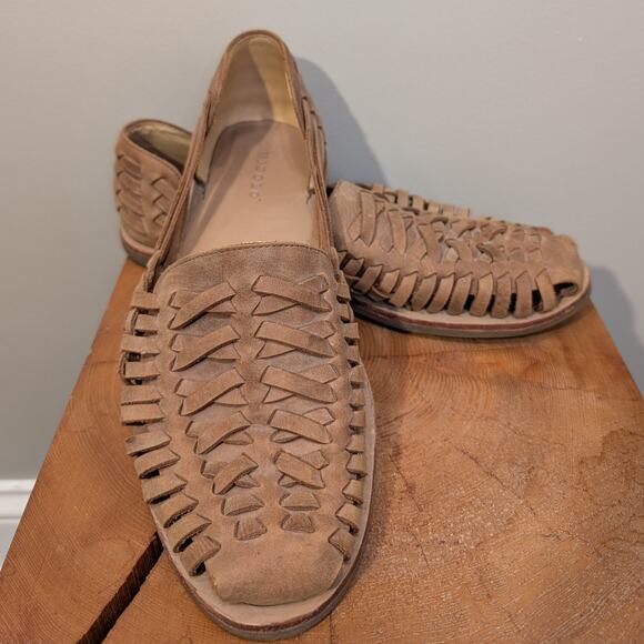 Nisolo Huechera Flats Loafers Leather Western Southwest Coastal Style - Size 10 - Picture 1 of 7